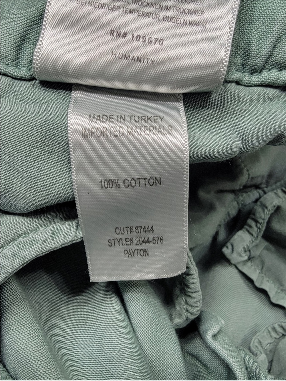 Citizens Of Humanity Payton Utility High Rise Trouser Sage Green Wide Leg Pants - Picture 11 of 13
